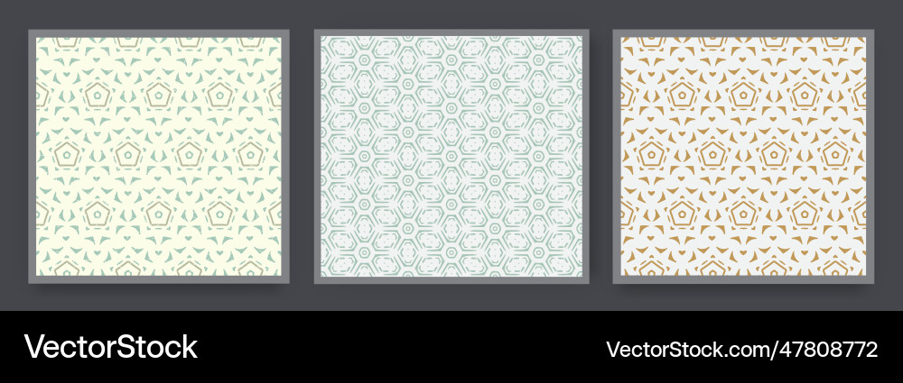 Minimal Abstract Patterns Set vector image
