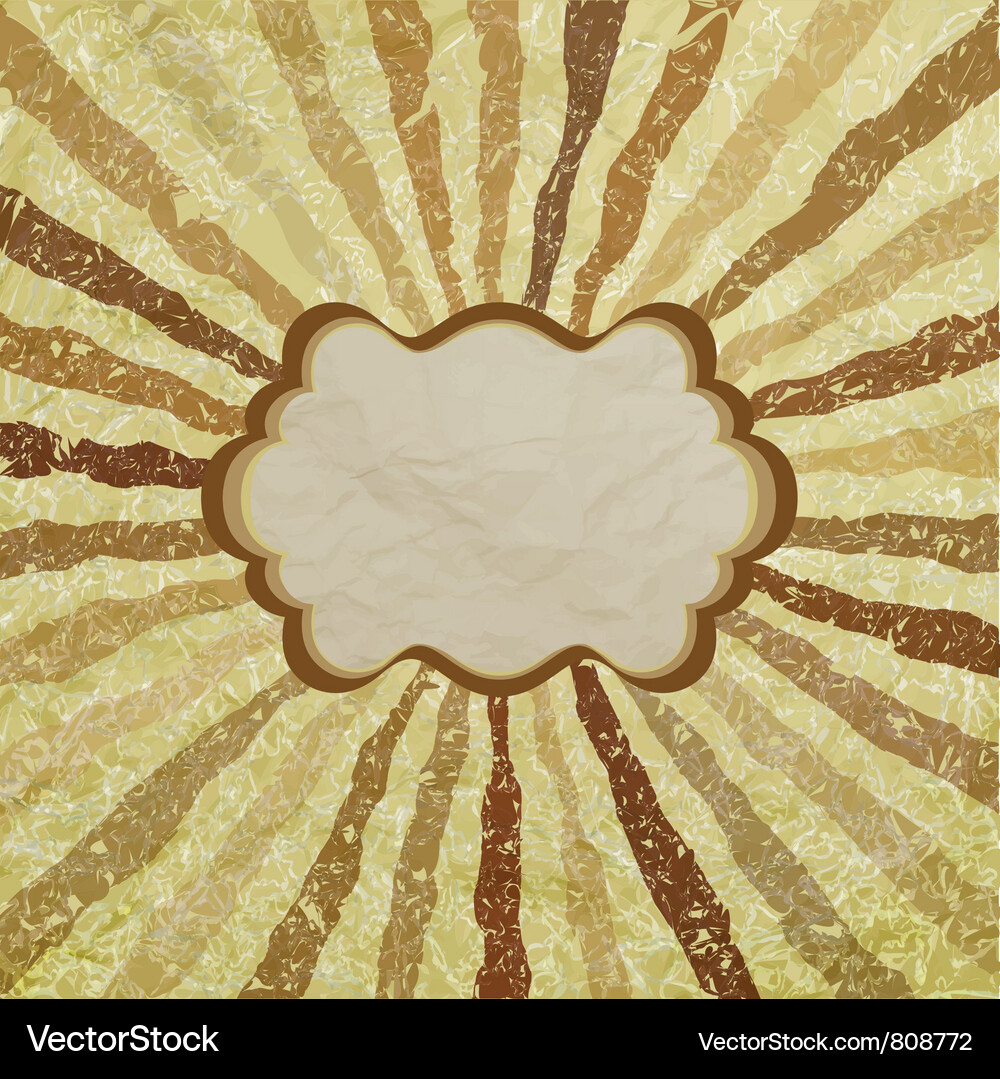 Retro Sunburst Pattern Vector Image