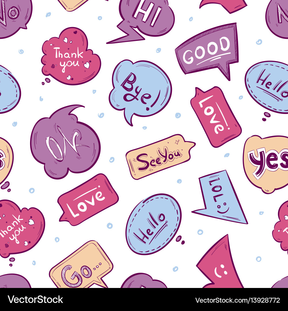 Speech Bubble Pattern vector image