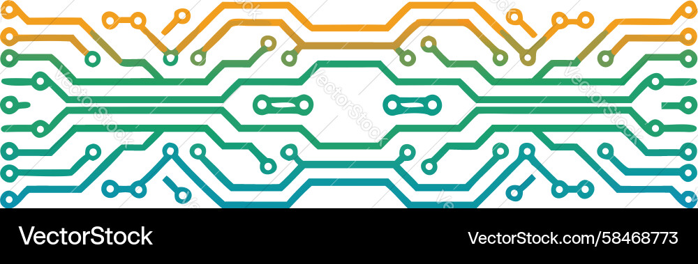 Abstract Circuit Pattern Vector Image