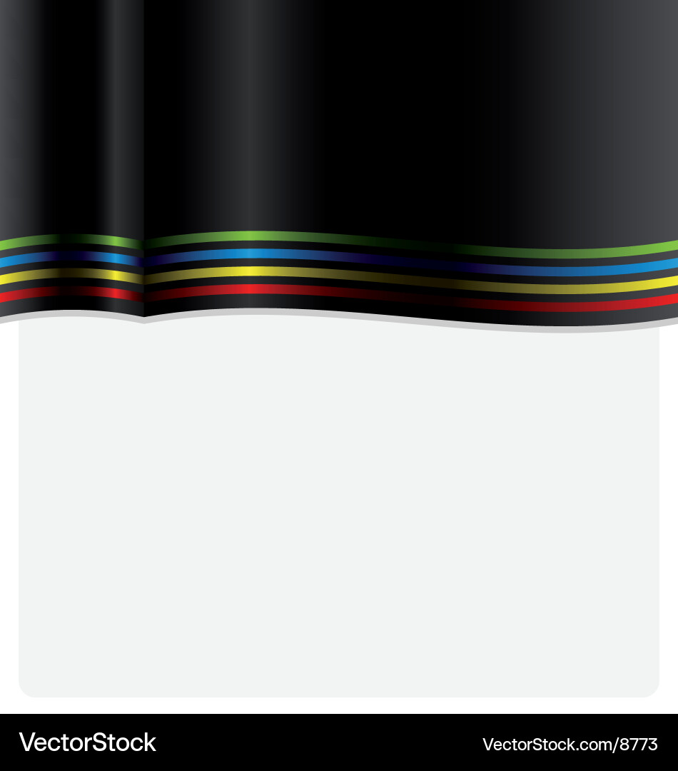 Glossy Paper Sheet with Blue Lines Vector Image