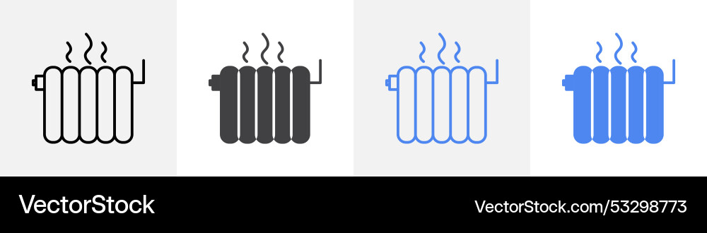 Heater icon set use for web ui or app Heater icon set use for web ui or app Vector Image