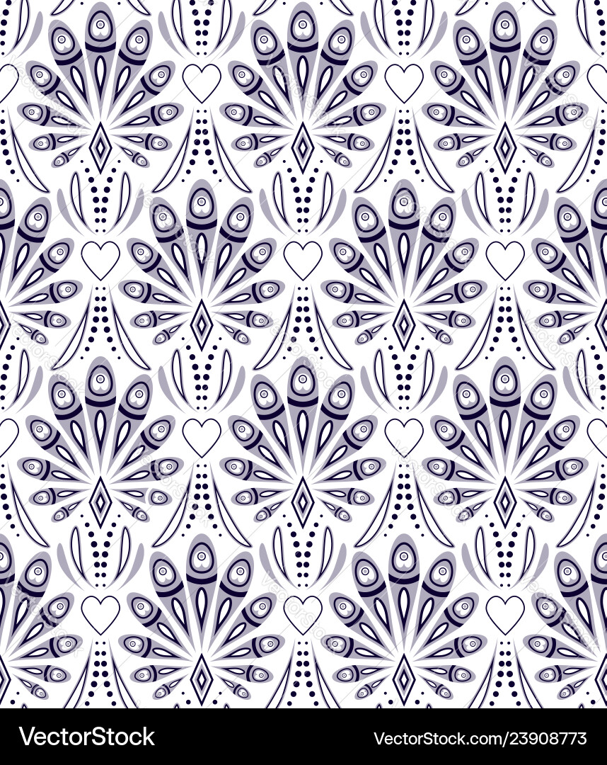 Pattern with abstract peacock feathers Pattern with abstract peacock feathers vector image