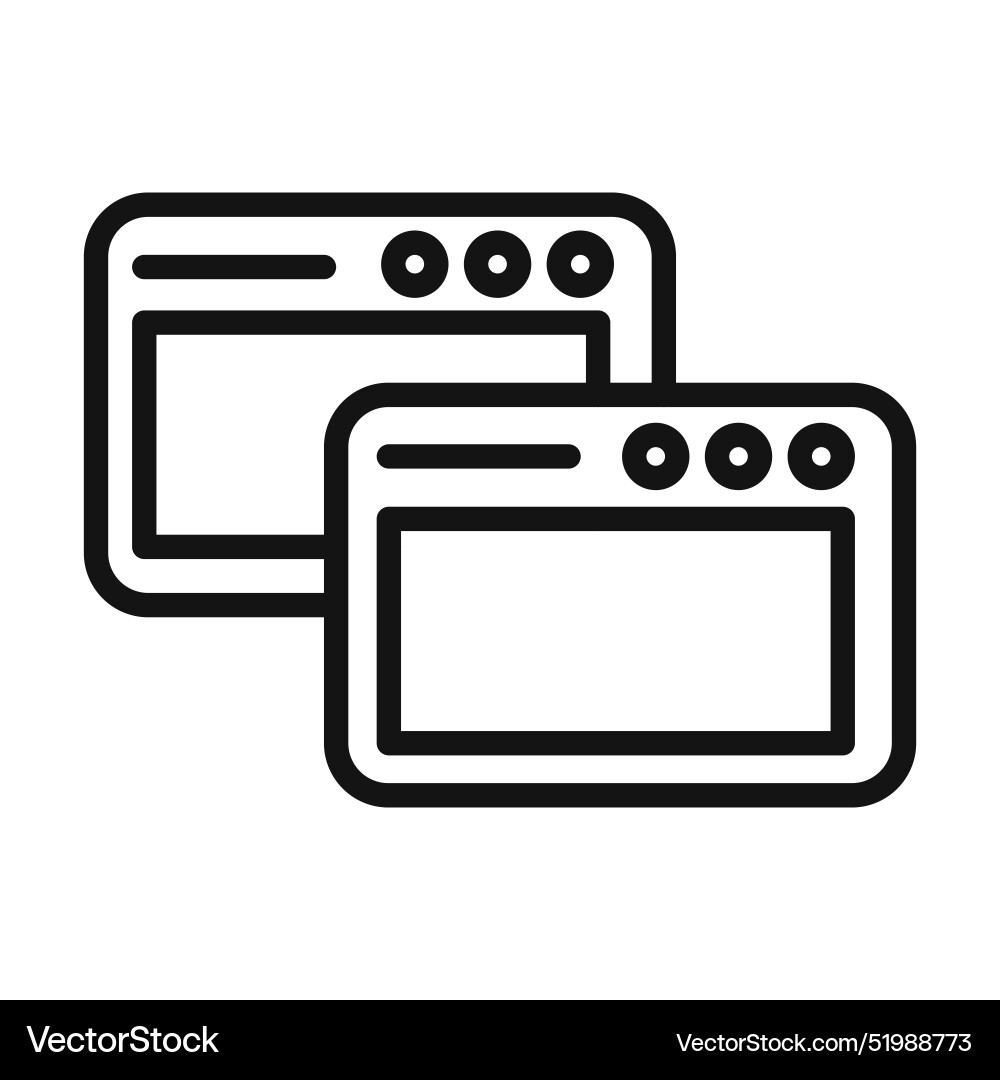 Tab icon mark in filled style vector image