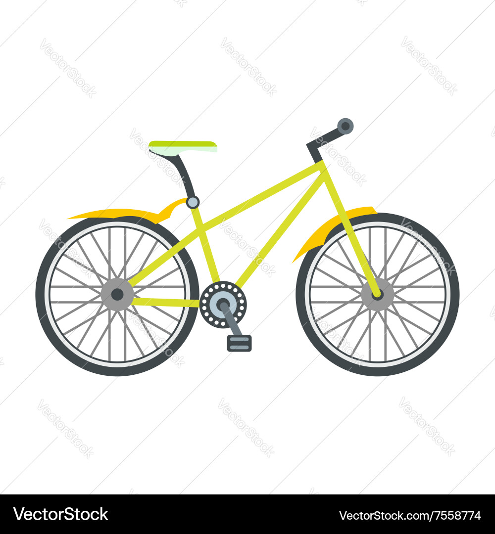 Bicycle Flat Icon Vector Image