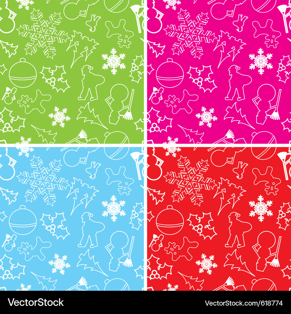 Christmas Snowflake Pattern Vector Image