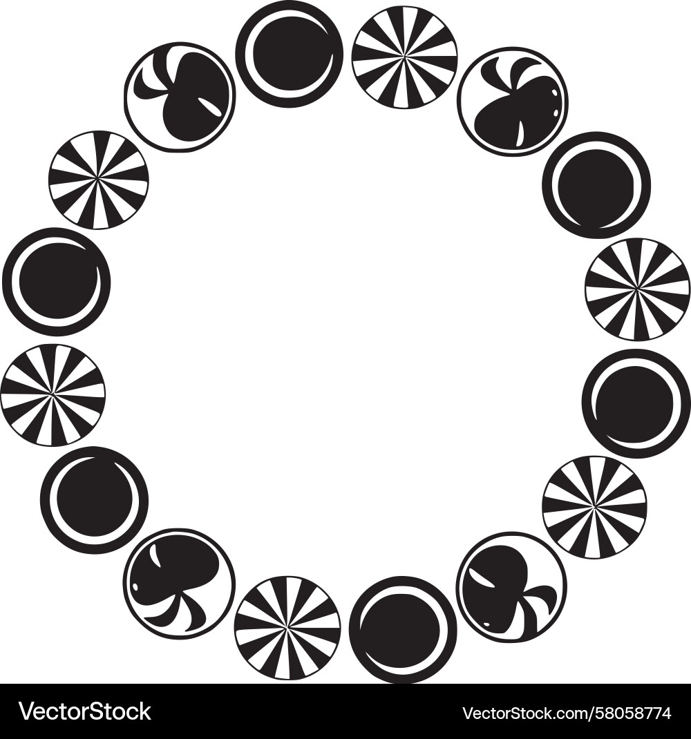 Circular Abstract Pattern Vector Image