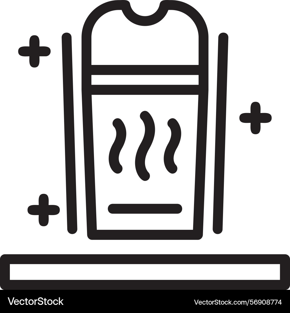 Humidifier linear style icon design Vector Image