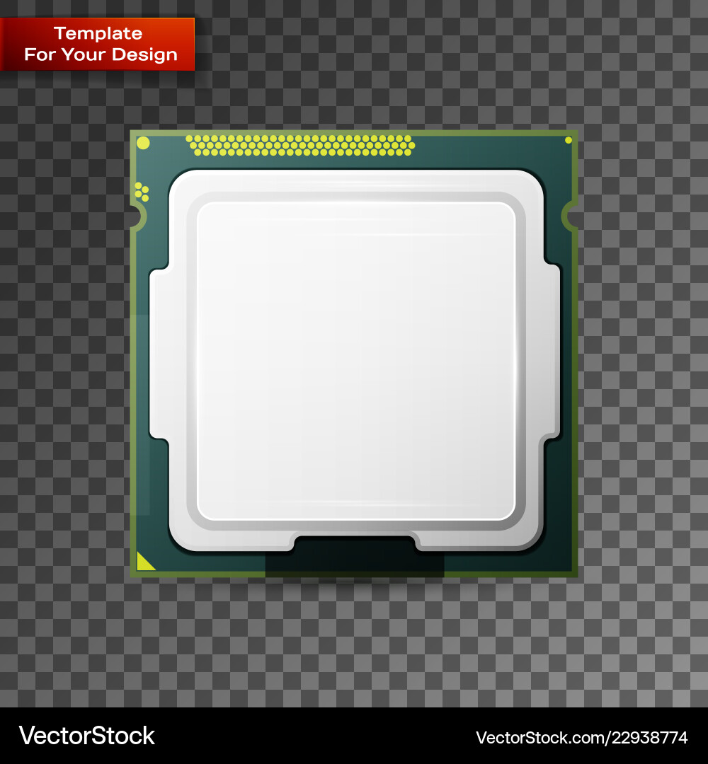Processor computer hardware Processor computer hardware vector image