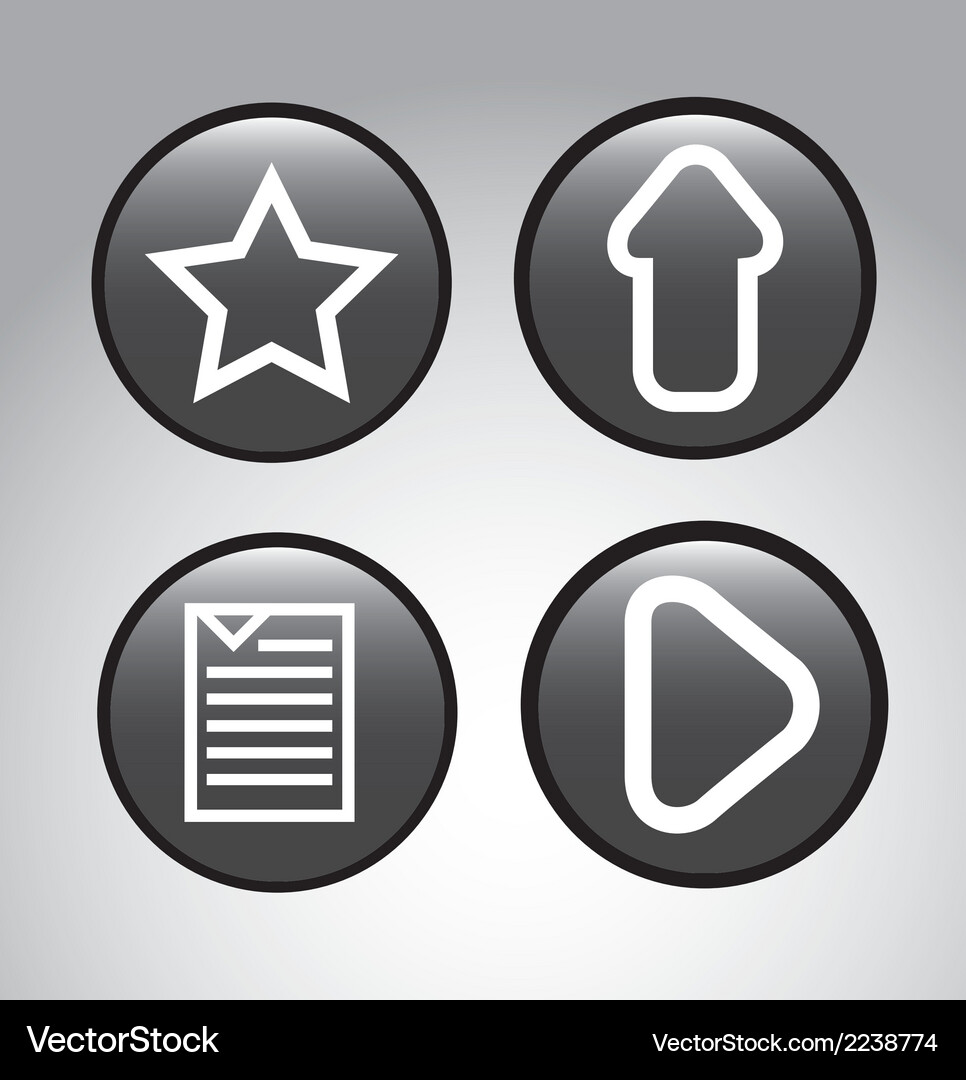 Web icons over gray background Vector Image