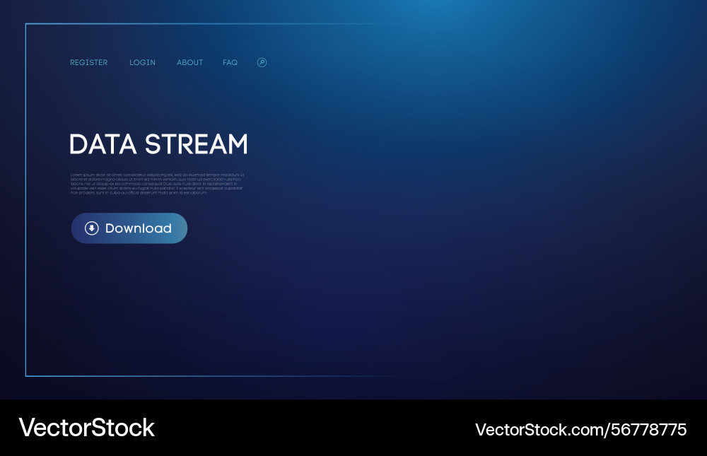 Data stream concept visualization Data stream concept visualization vector image