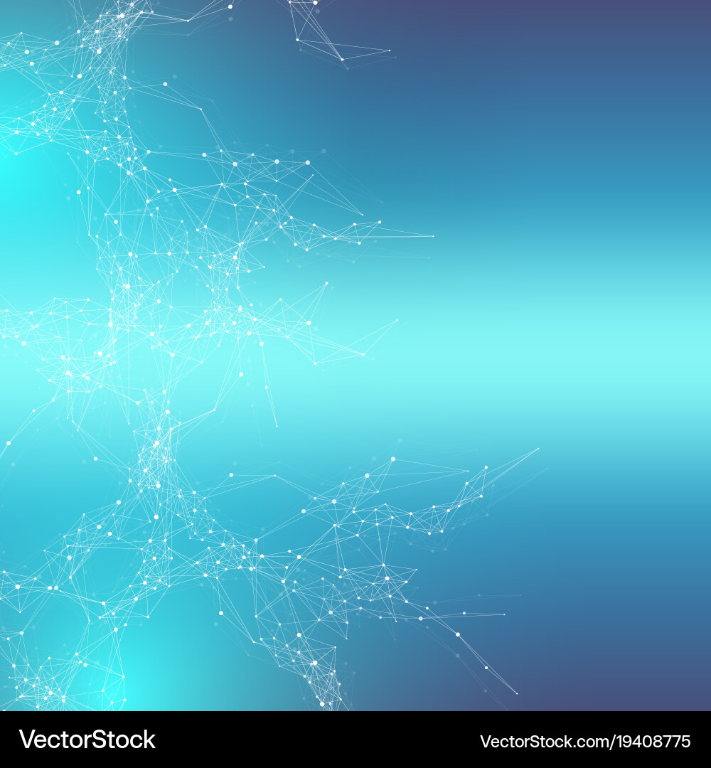 Global network connection and big data vector image