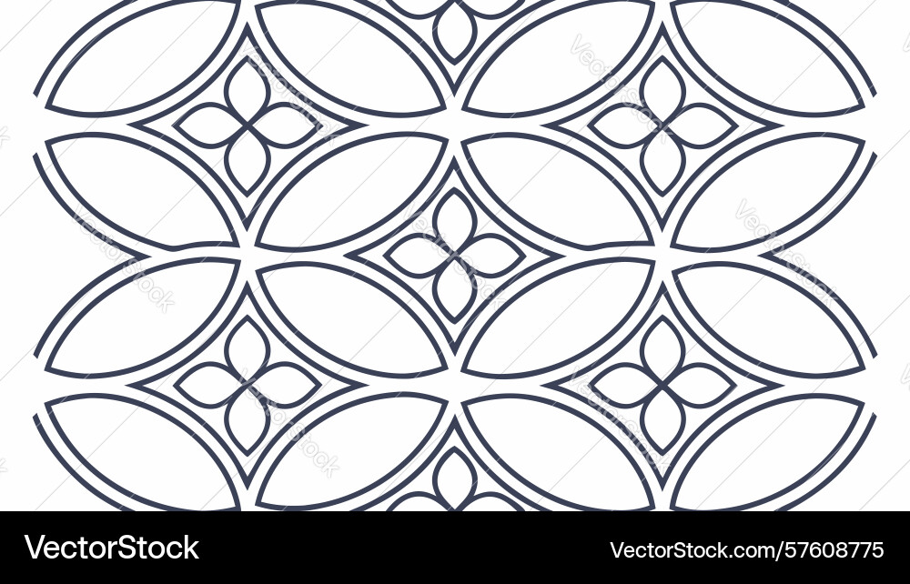 Minimalist circular grid pattern design vector image