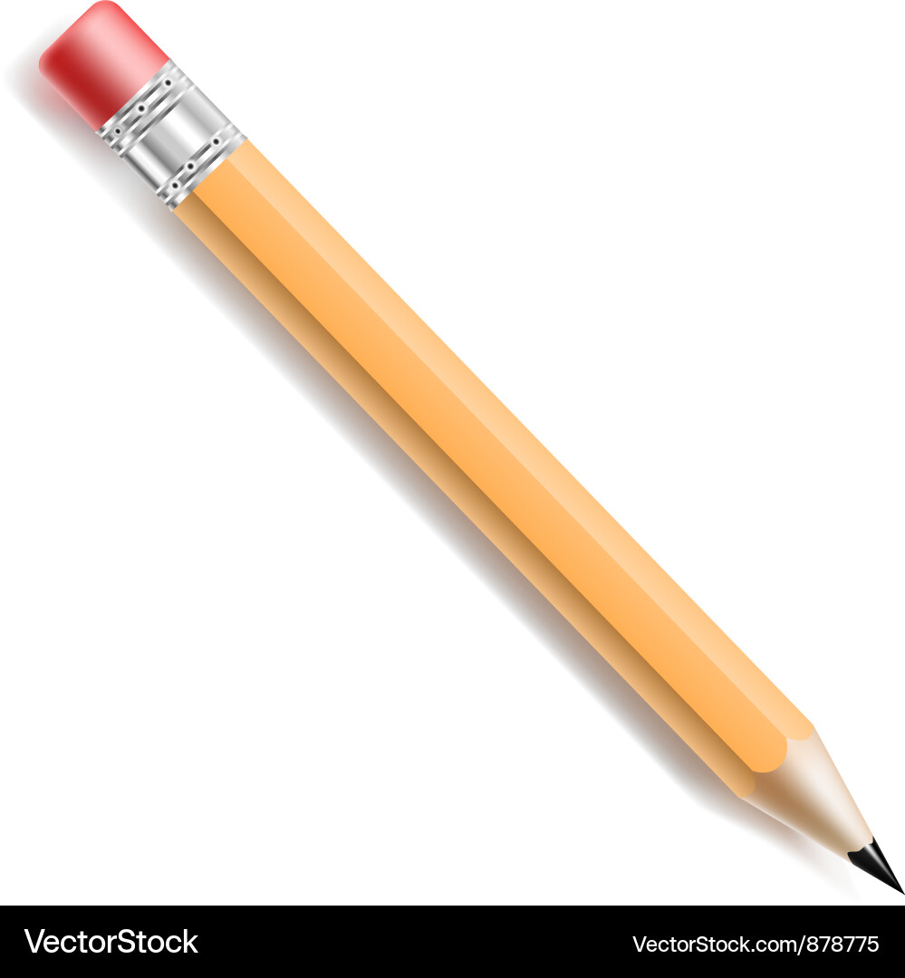 Pencil Icon - Writing Tool Vector Image