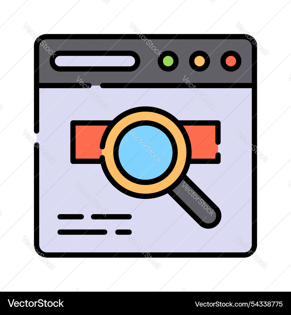Web search Vector Image