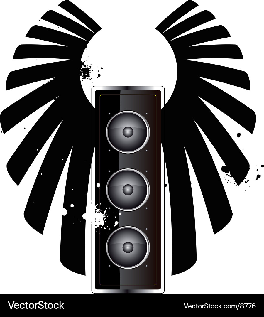 Abstract Speaker Pattern vector image