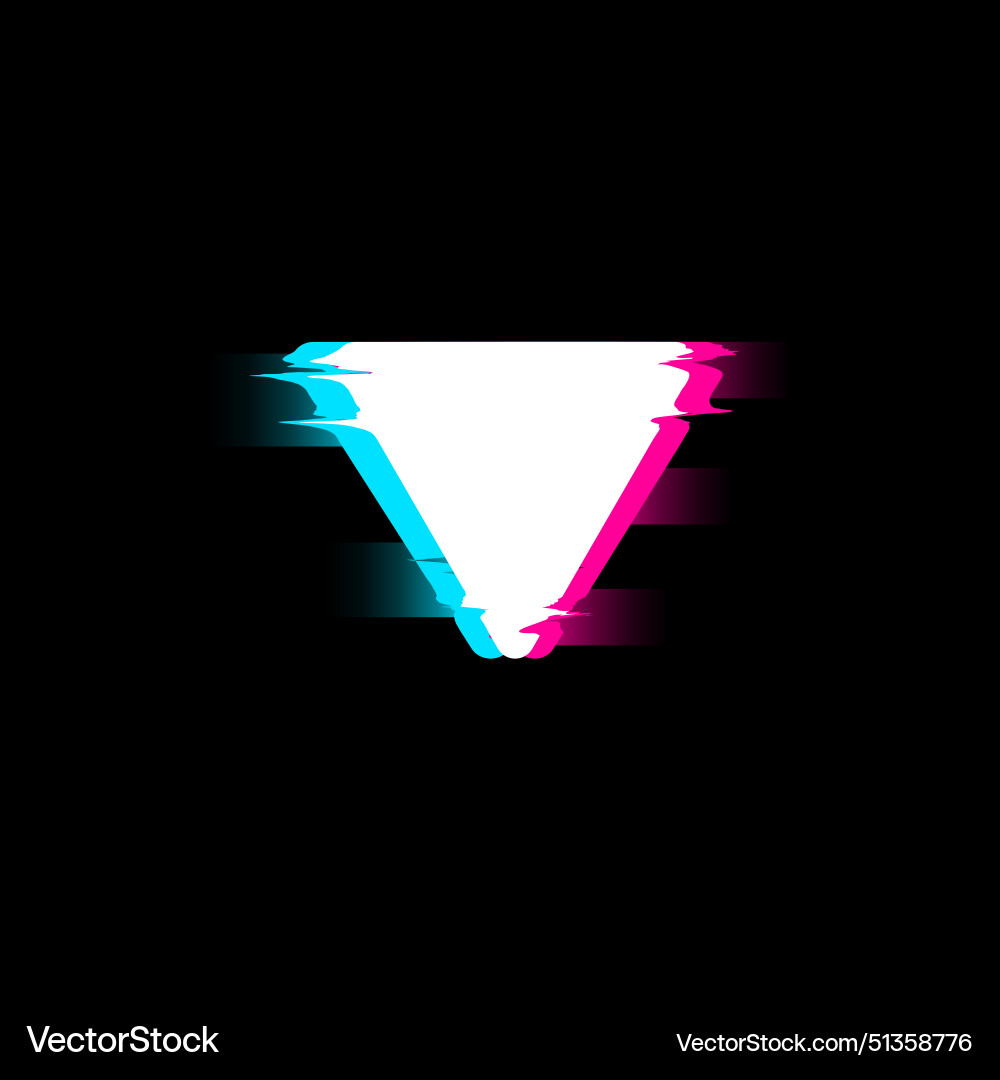 Graphics with a glowing triangle creating Graphics with a glowing triangle creating Vector Image