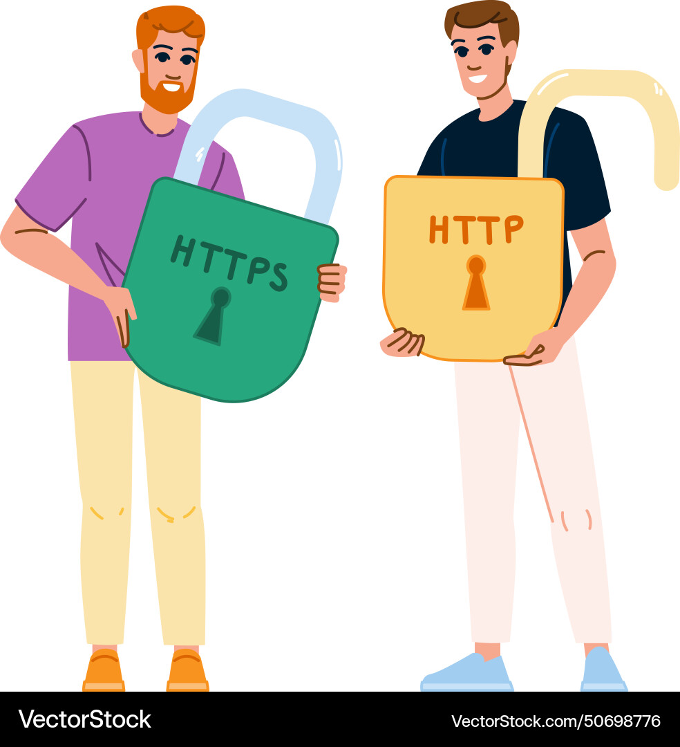 Sichere https Sichere https vektorbild