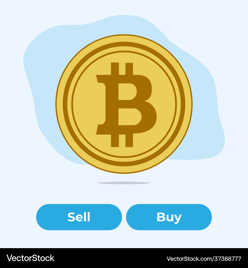Sell bitcoin Vector Images & Graphics for Commercial Use | VectorStock