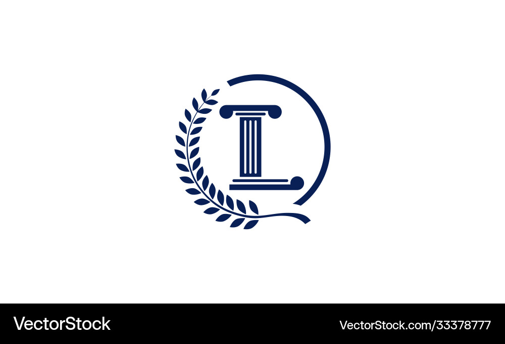 Buchstaben l für Rechtspol Logo Design Buchstaben l für Rechtspol Logo Design Vektorbild
