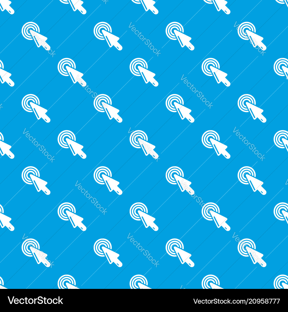 Cursor mouse pattern seamless blue Cursor mouse pattern seamless blue vector image