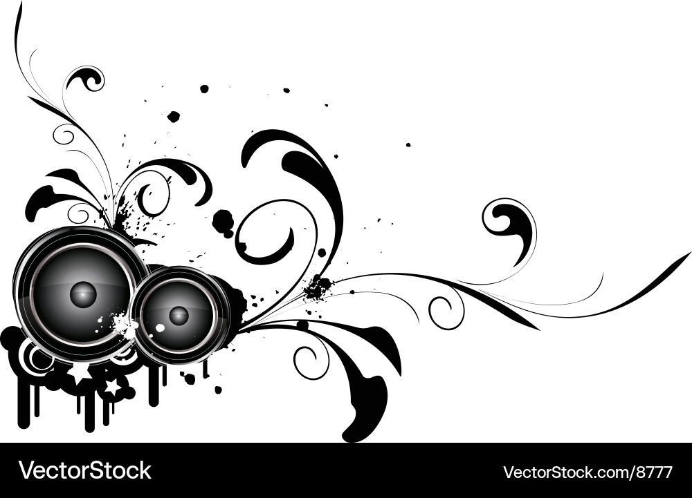Stereo Sound Wave Pattern vector image