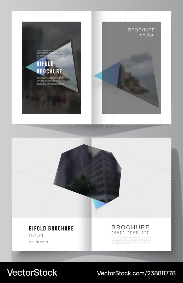 Layout of two a4 format modern cover Layout of two a4 format modern cover Vector Image