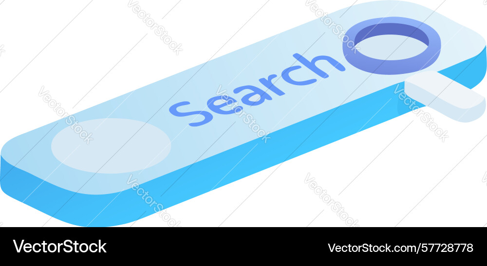 Web search button user interface design element vector image