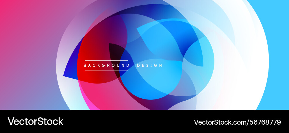 Abstract colorful design overlapping circles Abstract colorful design overlapping circles Vector Image