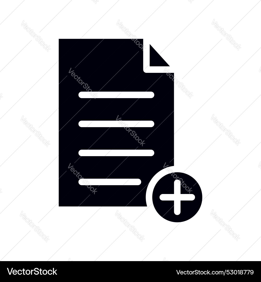 Add document icon set new file or page symbol Add document icon set new file or page symbol vector image