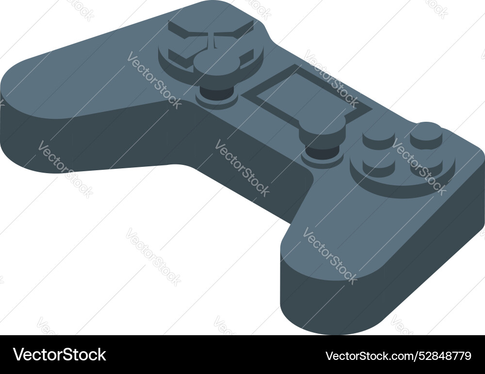 Gamepad lying horizontally with buttons and d pad Gamepad lying horizontally with buttons and d pad vector image