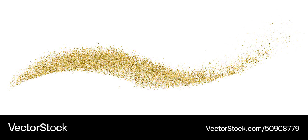 Gold Glitter Texture Vector Image