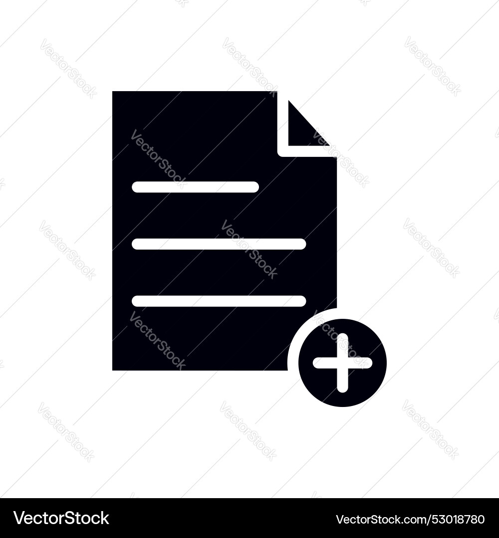 Add document icon set new file or page symbol Add document icon set new file or page symbol vector image