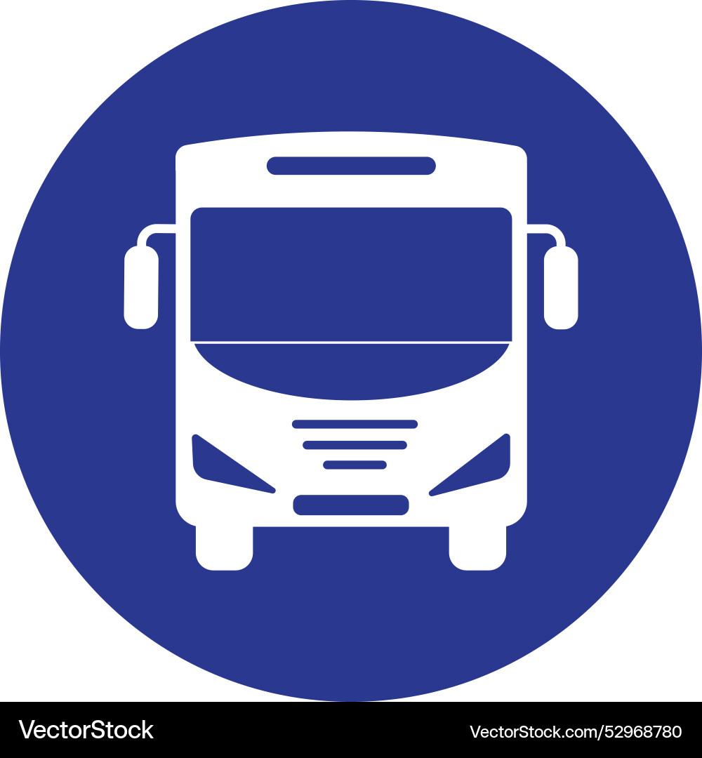 Simple bus icon Vector Image