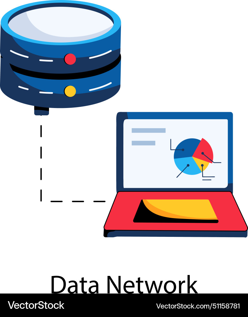 Data network Vector Image