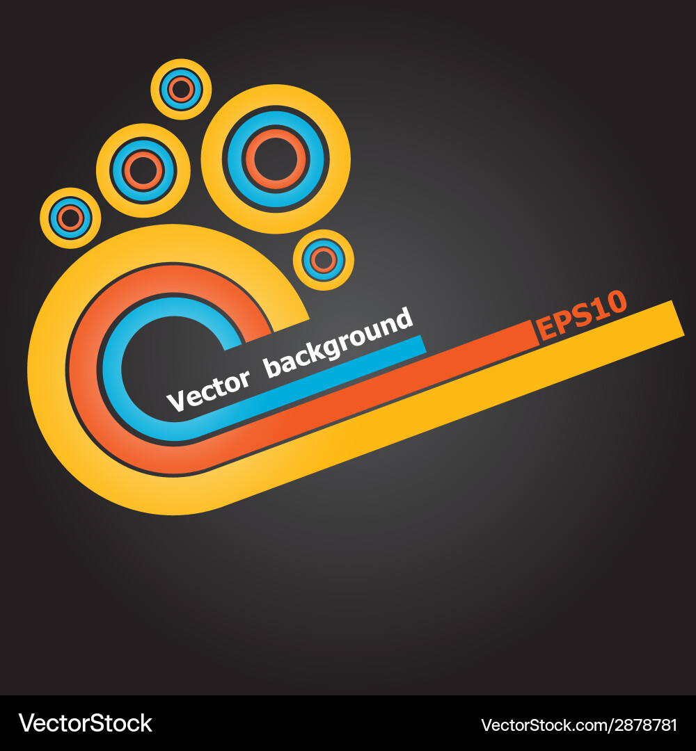 Dynamic Color Lines vector image