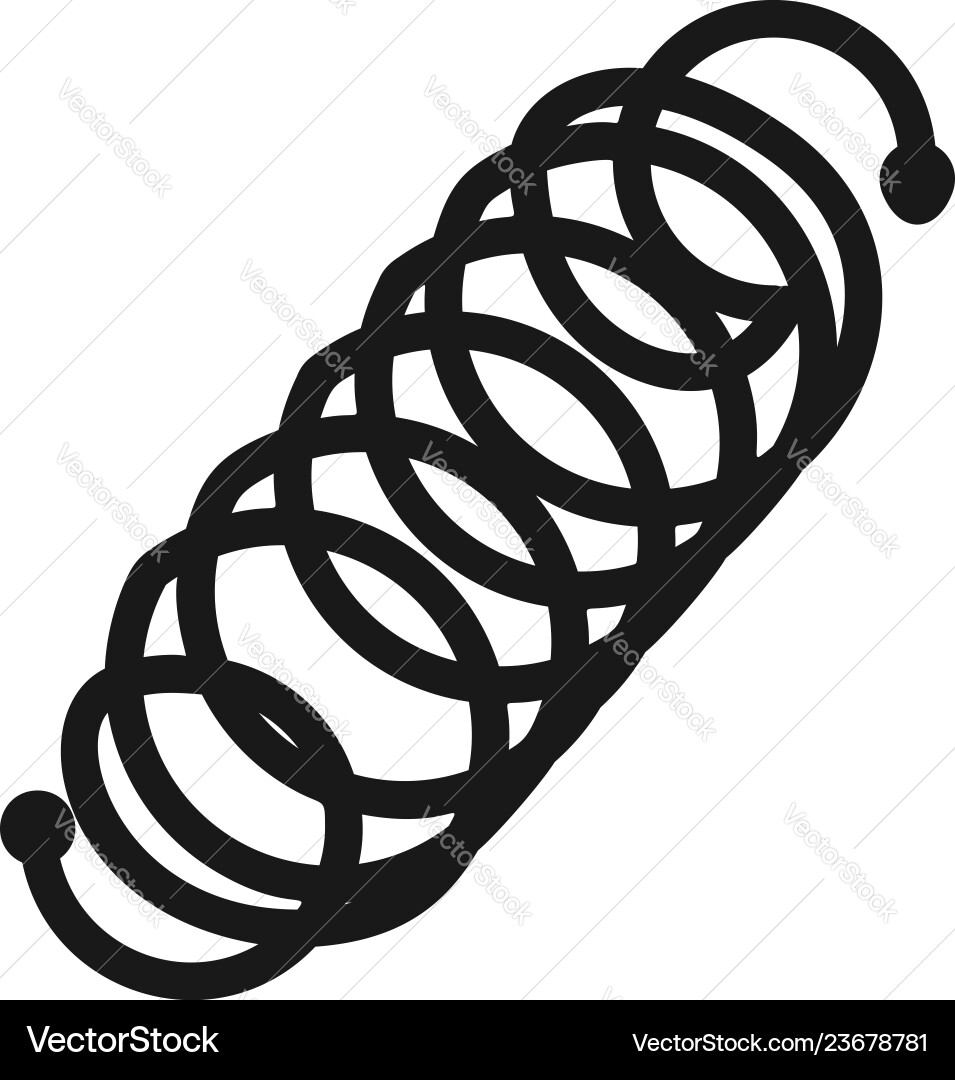 Induction round spiral icon simple style Induction round spiral icon simple style vector image