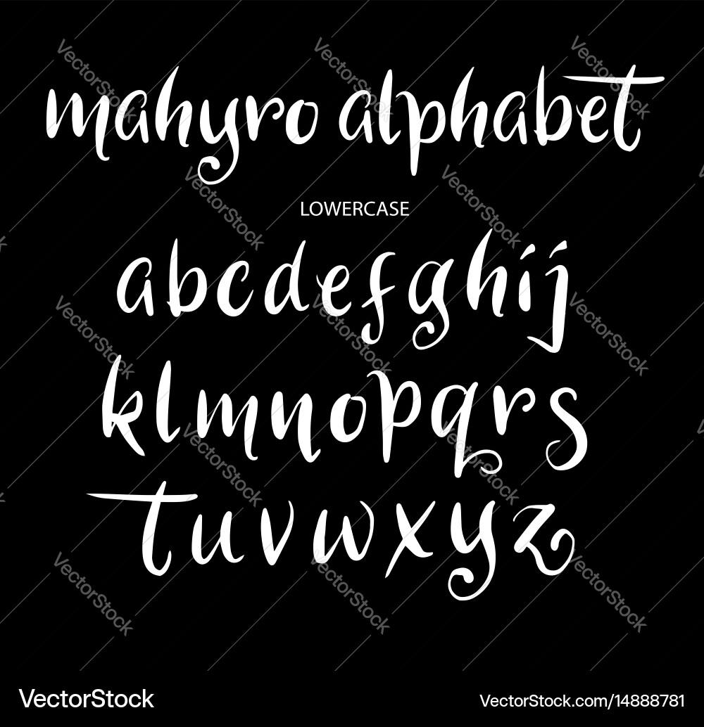 Mahyro Script Font - Calligraphy Style vector image