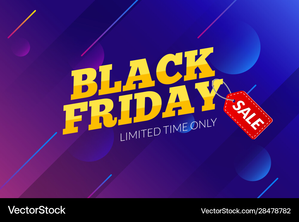 Black friday sale banner background Black friday sale banner background vector image