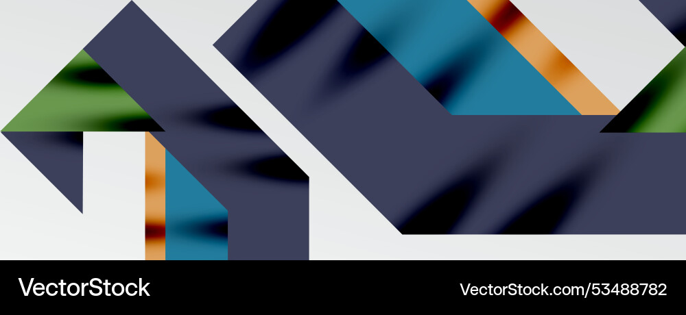 Dynamic lines and triangles Vector Image