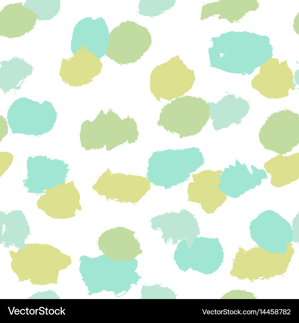 Paint objects grunge seamless pattern vector image