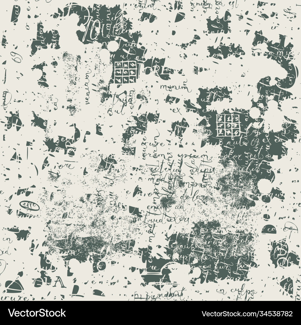 Scribbled Retro Pattern vector image