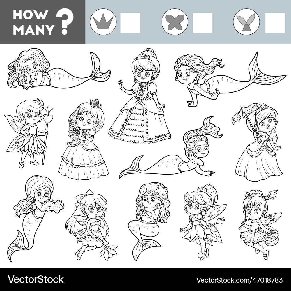 Counting game for preschool children educational Counting game for preschool children educational vector image
