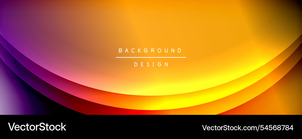 Bright rainbow style color gradient with curve Bright rainbow style color gradient with curve vector image