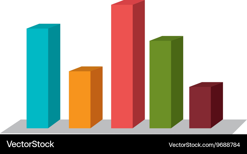 Spreadsheet with statistics graphics icon Vector Image