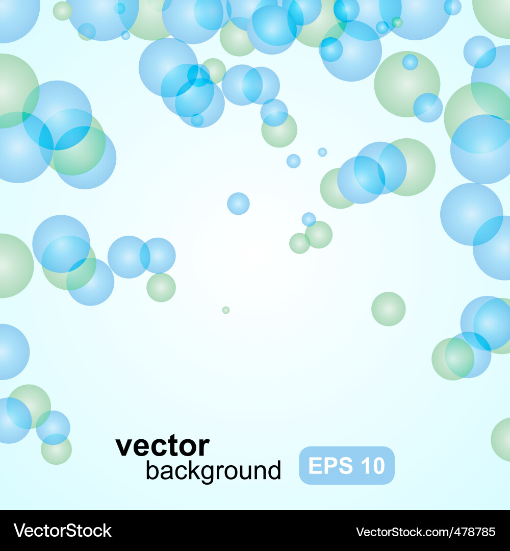 Abstract Bubble Background vector image