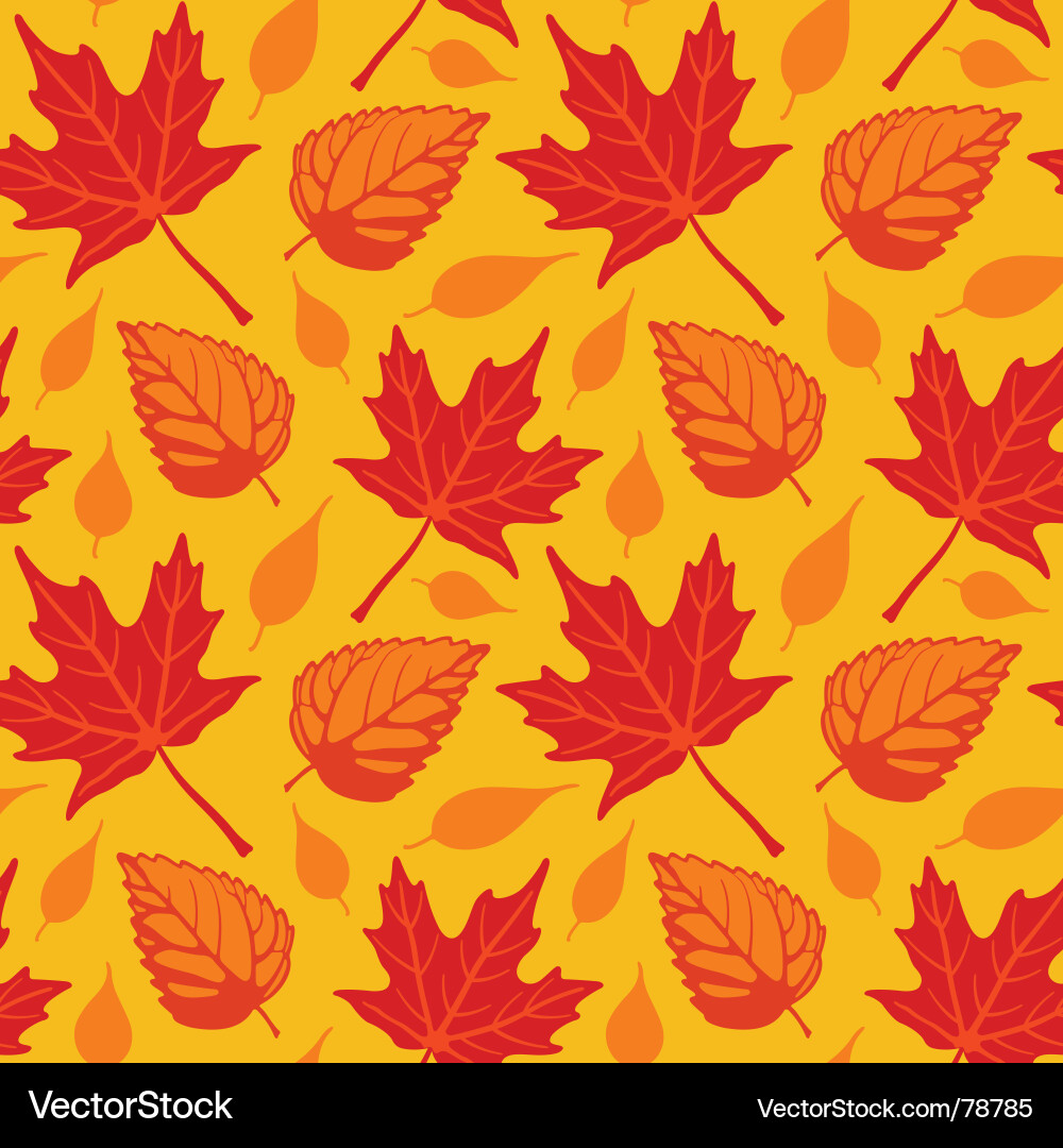 Herbst Blätter Nahtlos Vektorbild