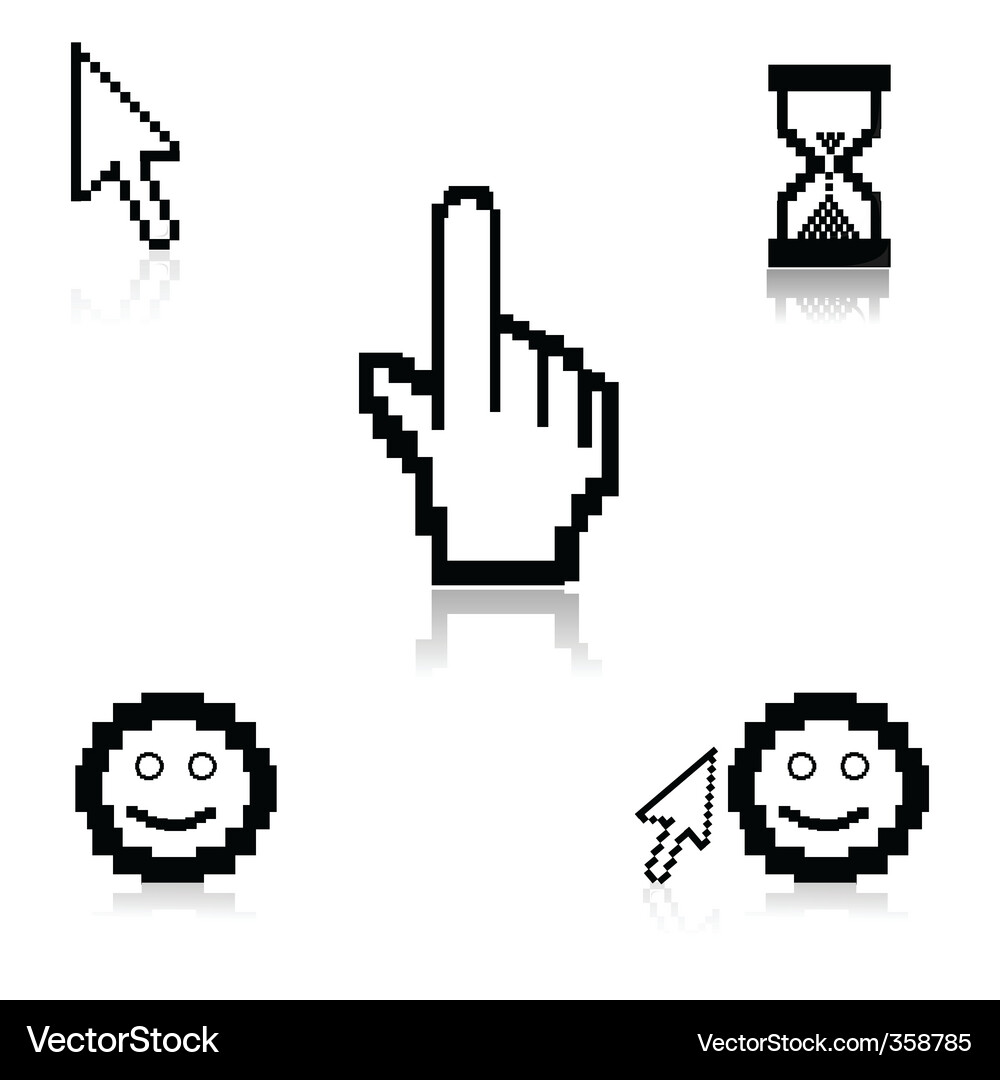 Mouse cursors Vector Image