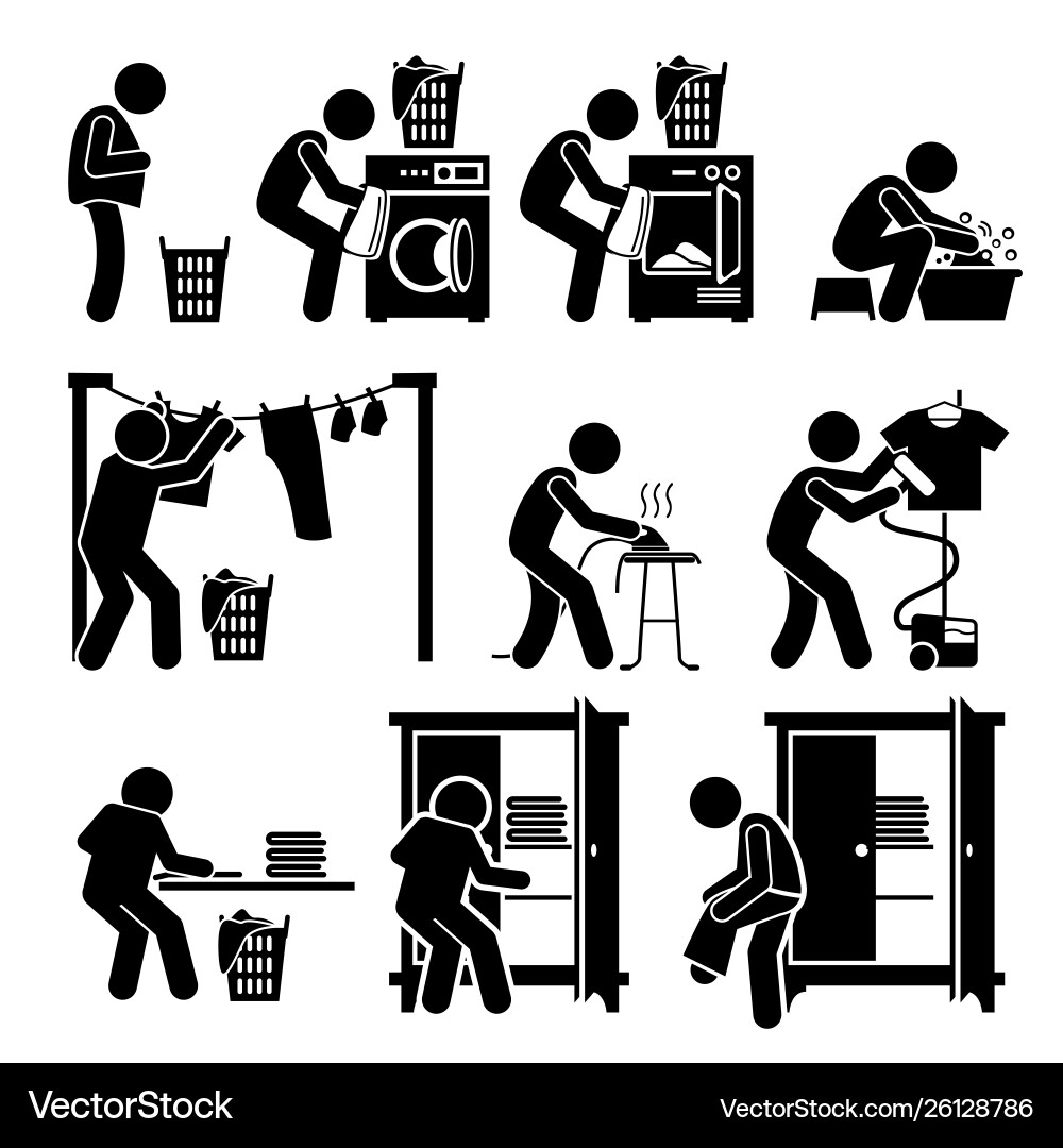 Cleaning Icons - Bathroom & Housekeeping Vector Image