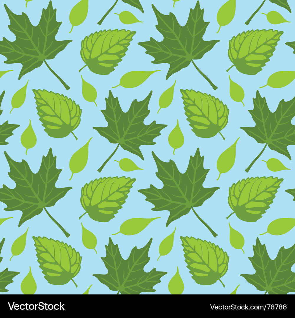 Leafy Summer Pattern Vector Image